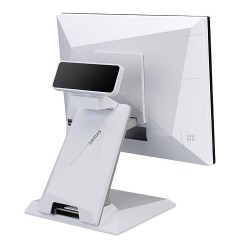 Sam4s_SAPPHIRE POS-моноблок з додатковим монітором, 15 дюймів, CPU J6412, White